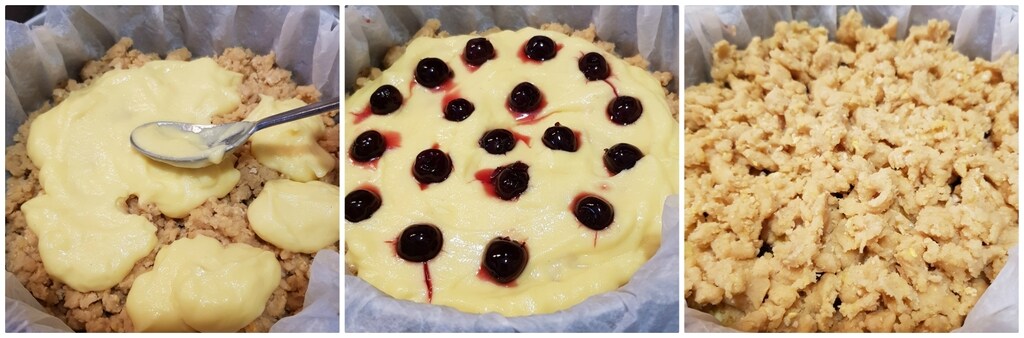 sbriciolata avec crème pâtissière et griottes