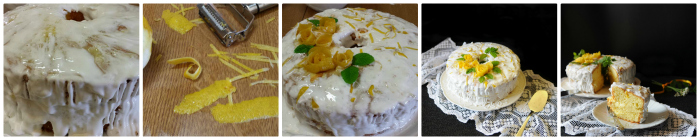 Gâteau chiffon avec glaçage au citron