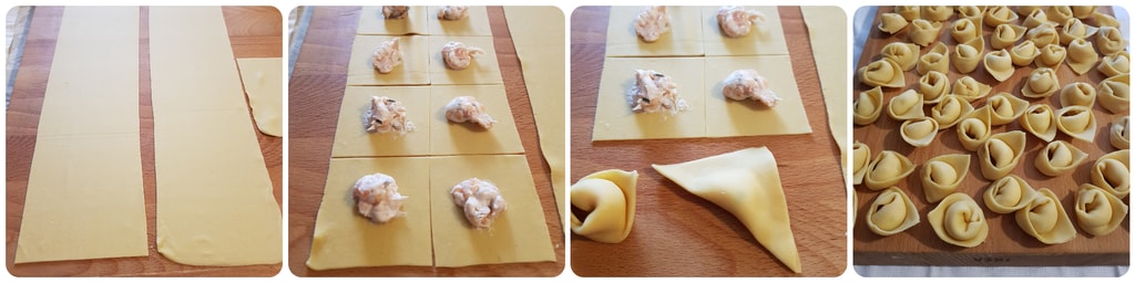 pâtes farcies ricotta et saumon au beurre et sauge