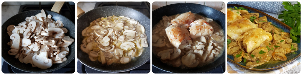 roulades de poulet aux champignons