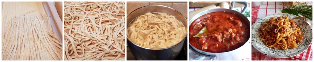 spaghetti alla chitarra avec ragù