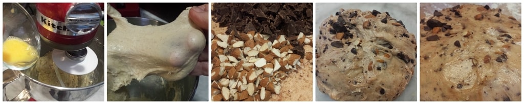 colombe au chocolat noir et amandes