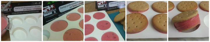 Biscuit glacé à la fraise et au yaourt