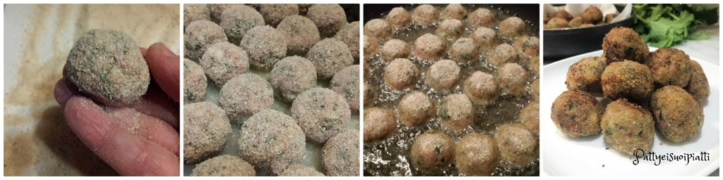 boulettes de viande et feuilles de navet