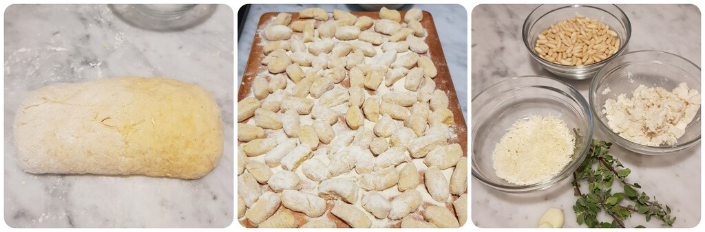 gnocchi de courge avec sauce aux pignons