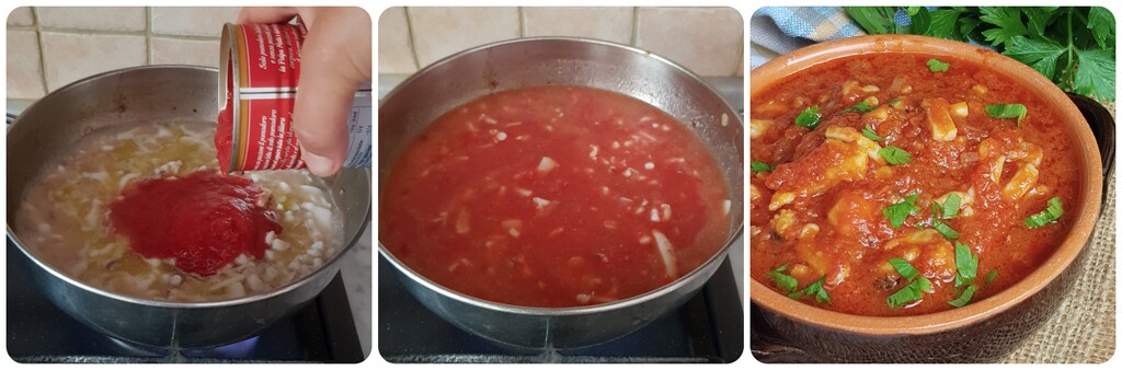 sauce de seiches à la tomate