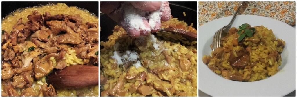 risotto au safran et girolles