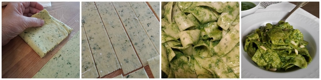 lasagnette au basilic au pesto