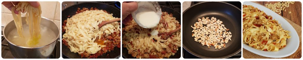 tagliatelles savoureuses rustiques