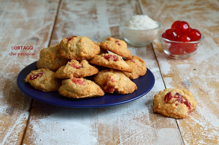 Biscuits coco et cerises confites DOCLETTI savoureux ORTAGGI que passion