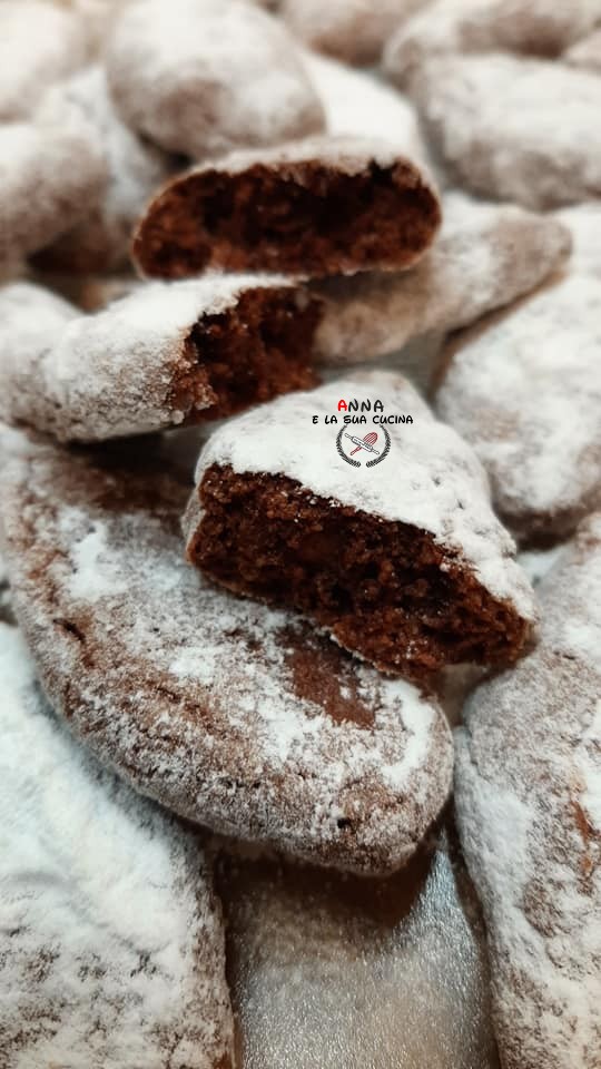 ricciarelli au cacao biscuits moelleux à base d'amandes