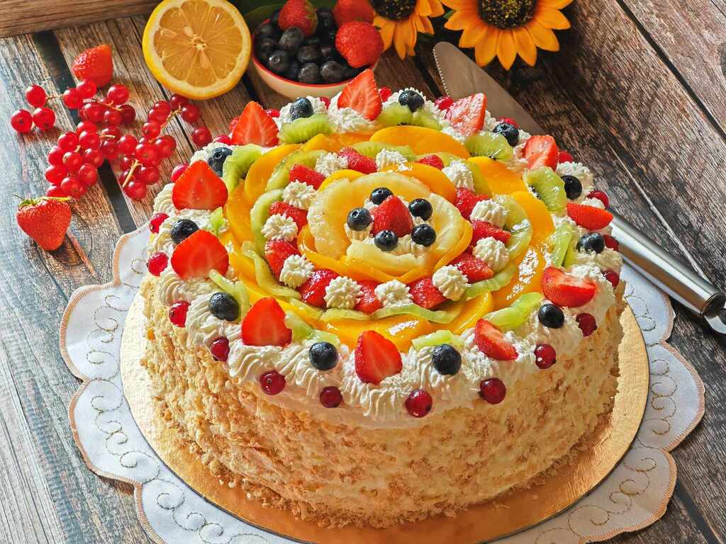 Gâteau diplomatique aux fruits