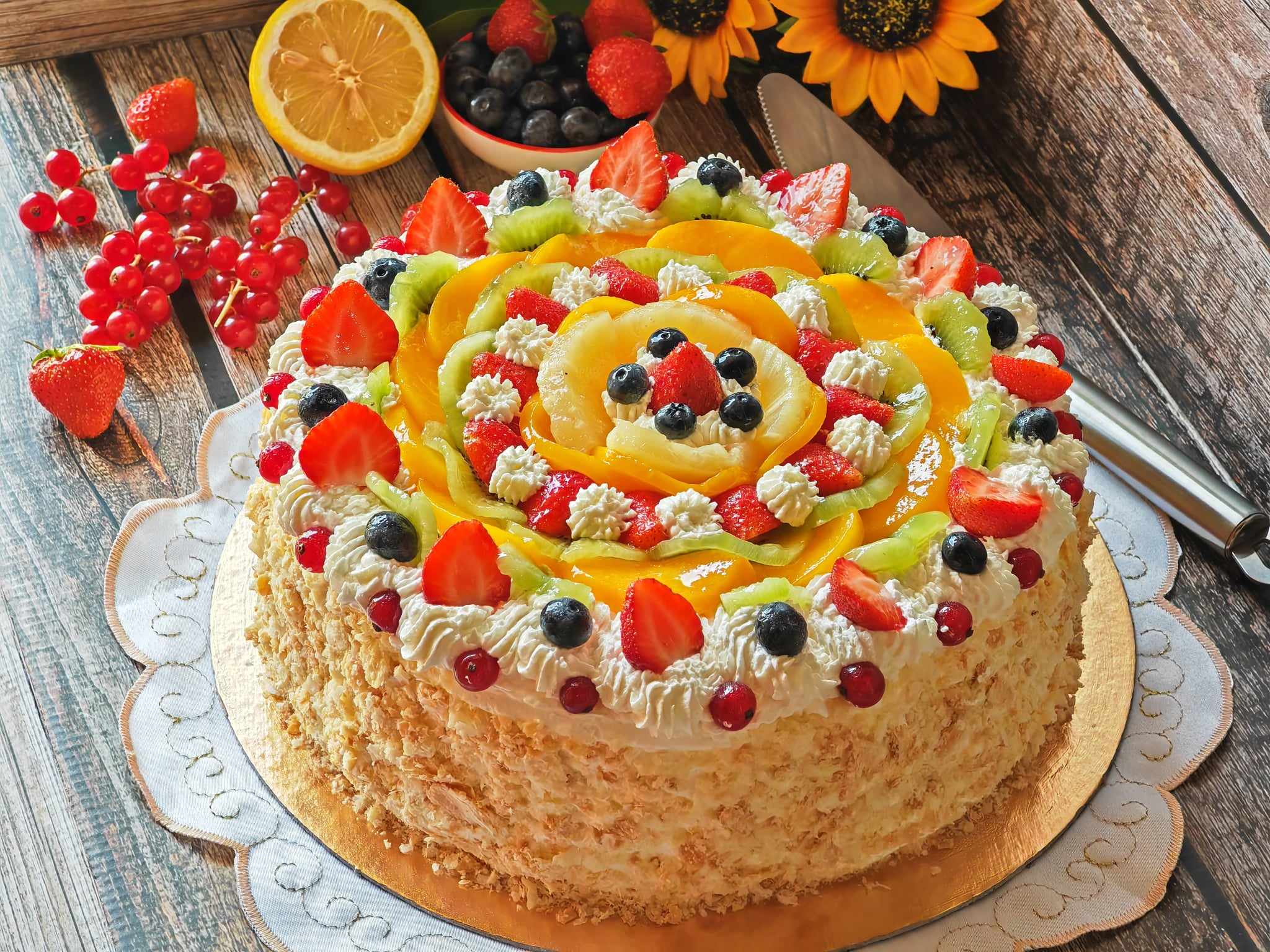 Gâteau diplomatique aux fruits
