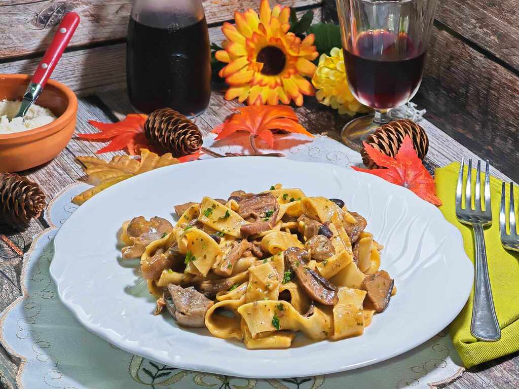 Pappardelle aux champignons