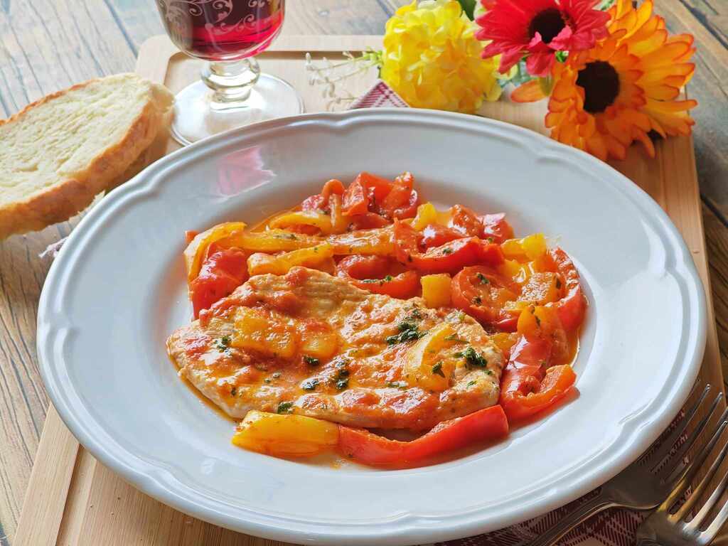 Escalopes aux poivrons