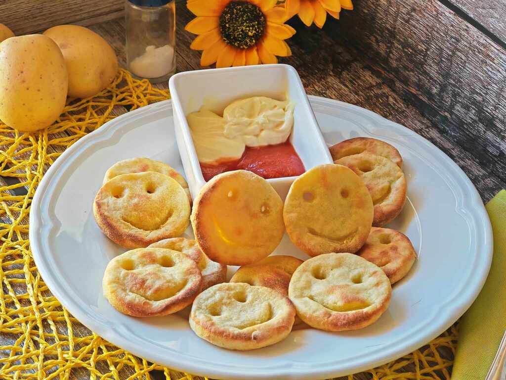 Sourires de pommes de terre faits maison
