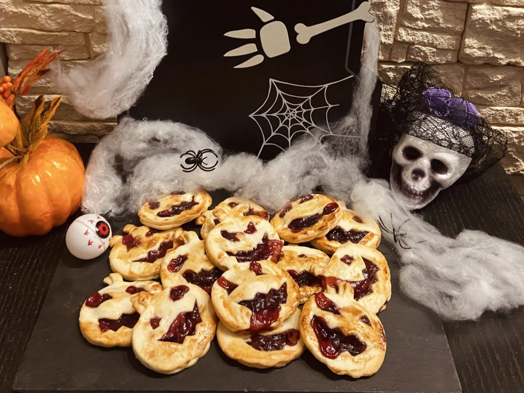 citrouilles en pâte feuilletée avec confiture