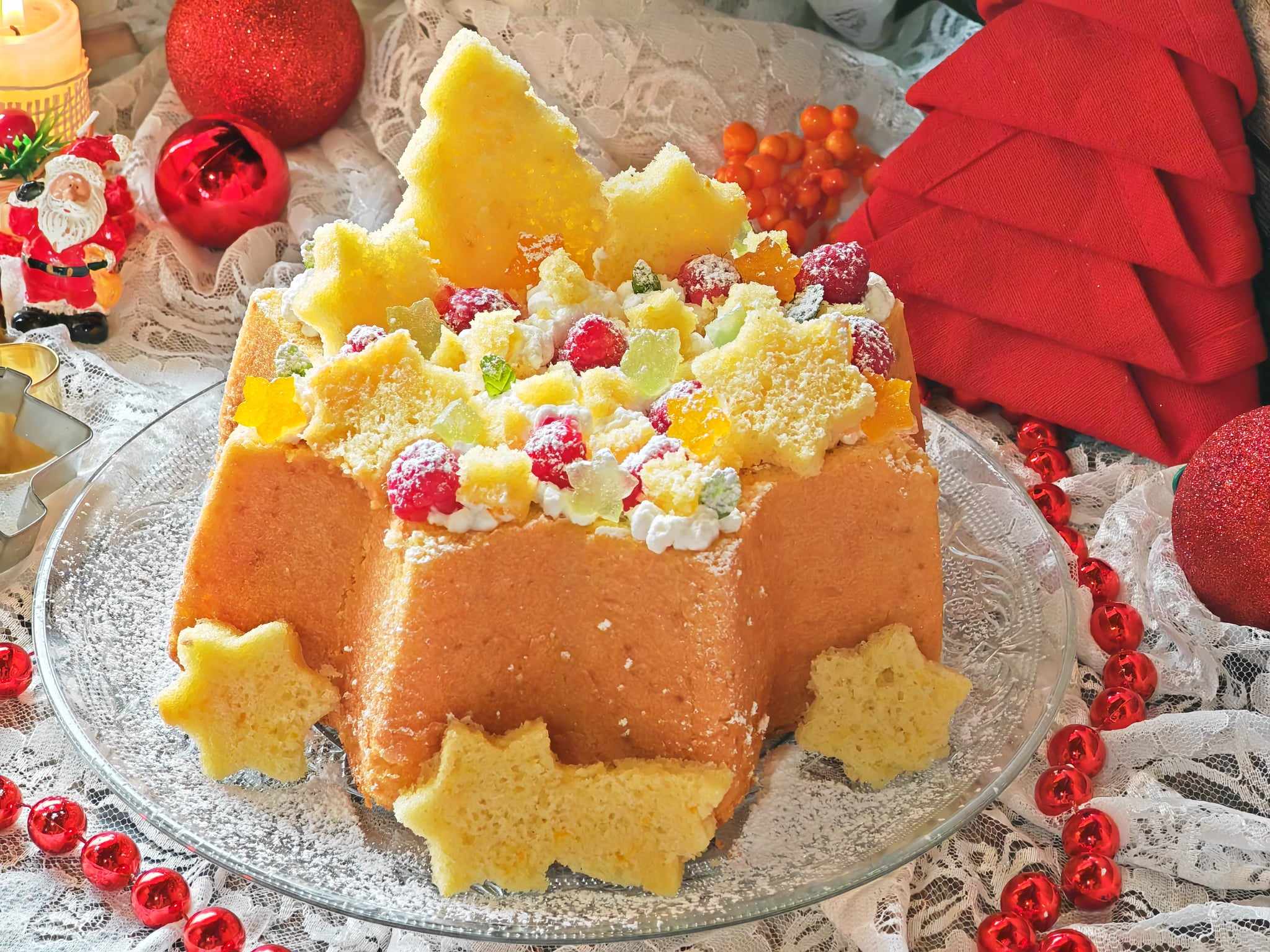 Étoile de pandoro farcie