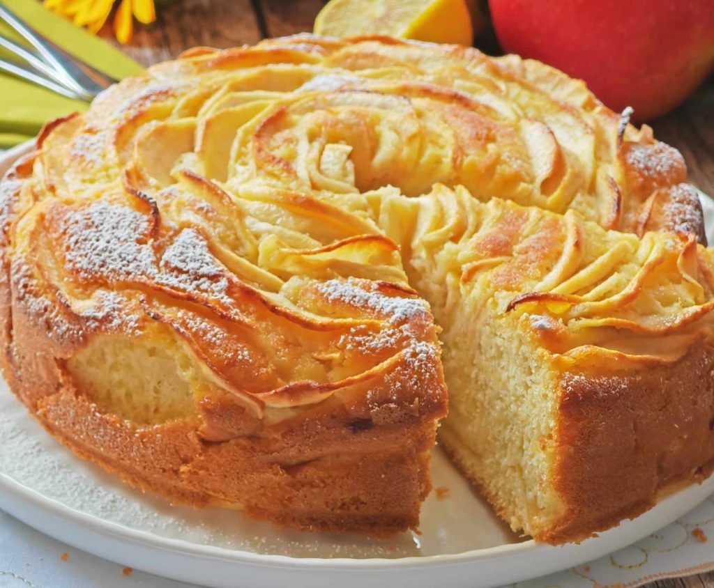Gâteau aux pommes avec mascarpone