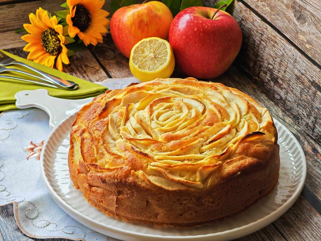Gâteau aux pommes avec mascarpone