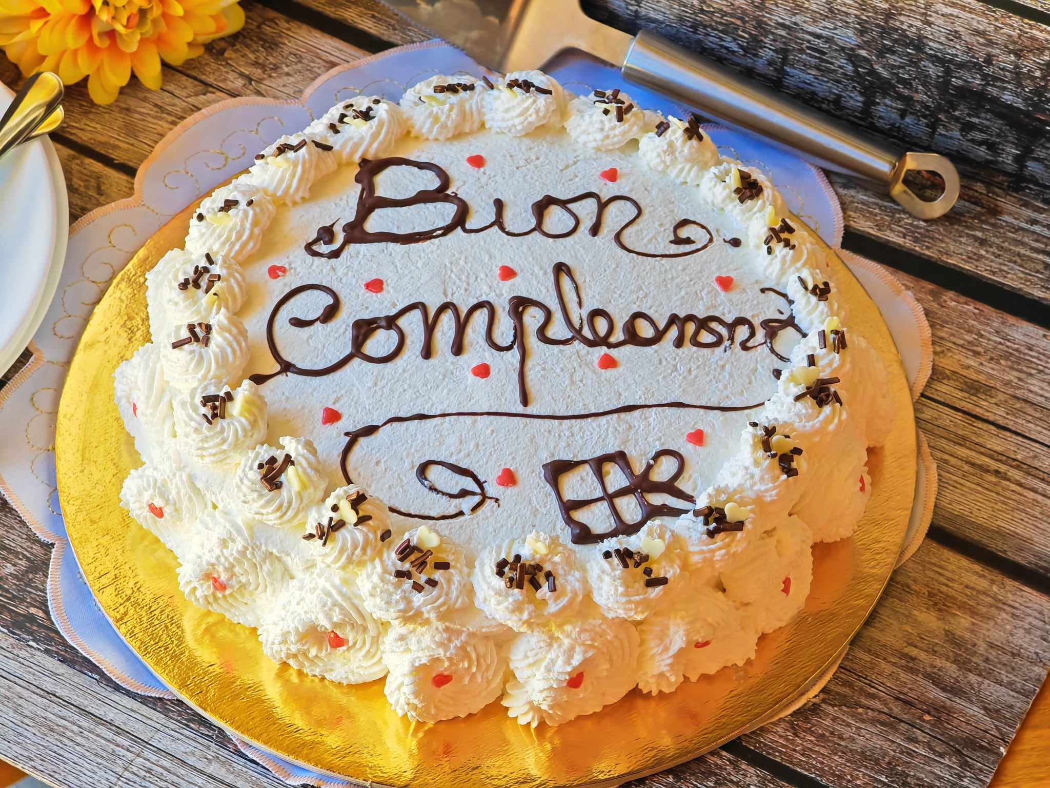 Gâteau à la crème pâtissière