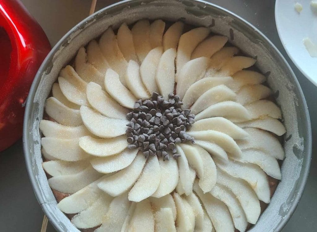 Gâteau chocolat et poires