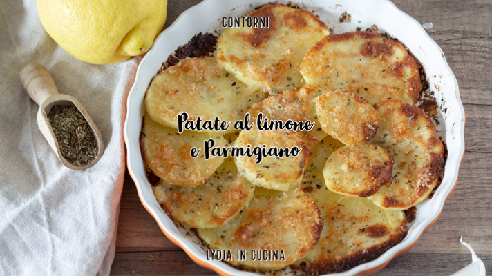 Pommes de terre au citron et parmesan