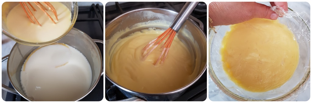 gâteau mimosa de Pâques crème