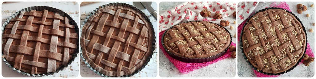 tarte au cacao avec crème de noisettes