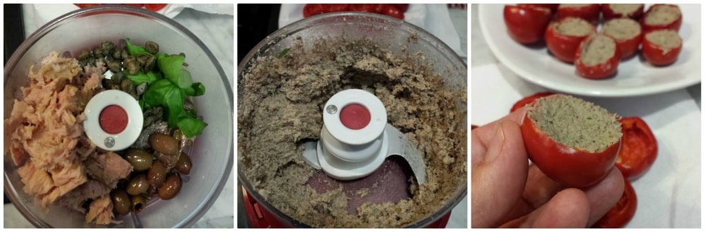 piments ronds farcis à l’huile