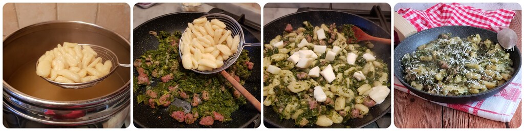 cavatelli avec pousses de brocoli-rave et Taleggio