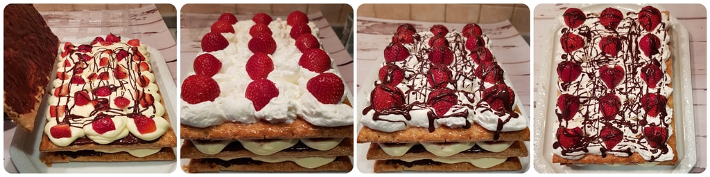 millefeuille avec crème