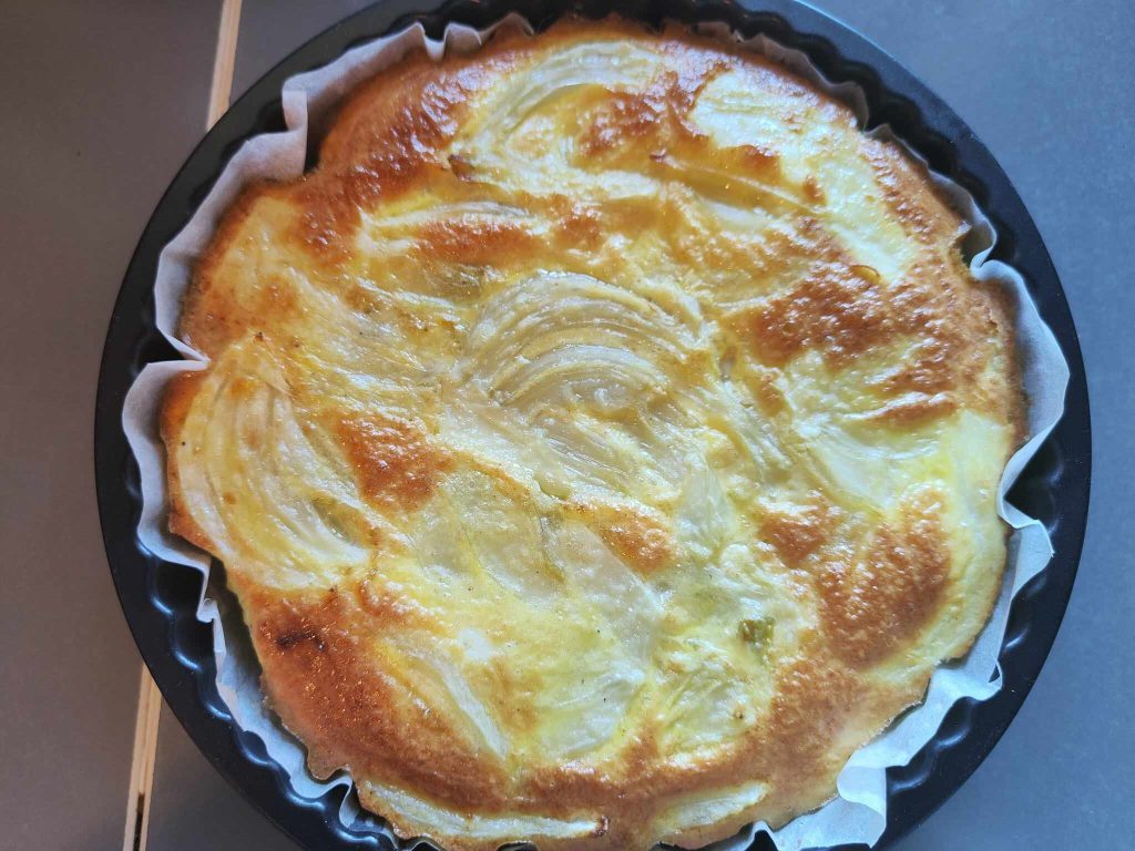 Omelette de fenouil au four