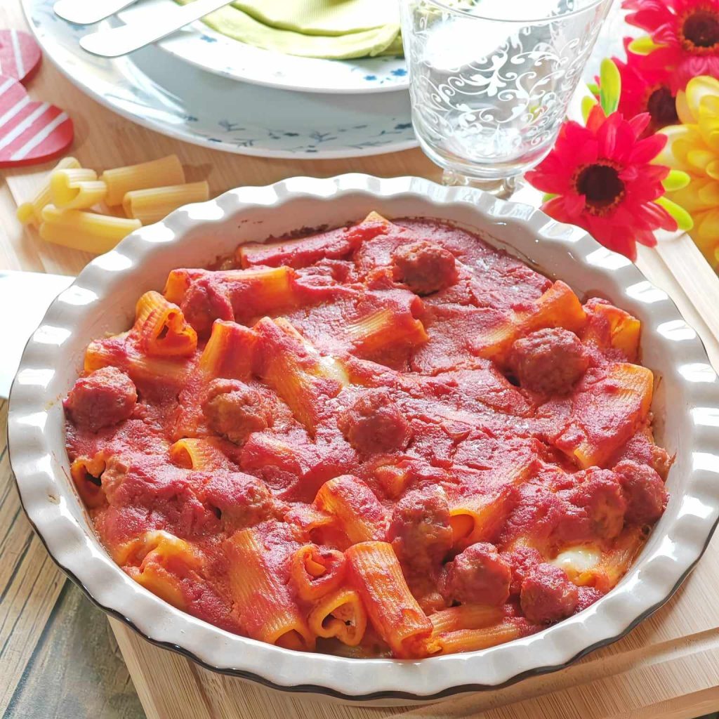 Pâtes savoureuses au four