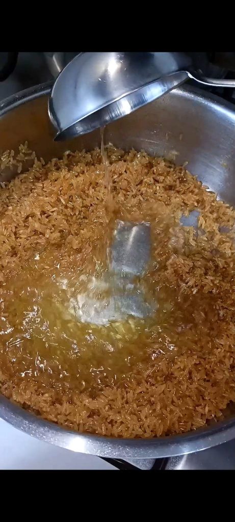 Riz grillé