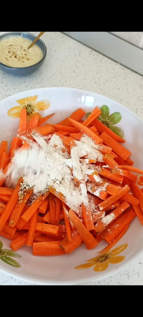 Nous assaisonnons les carottes