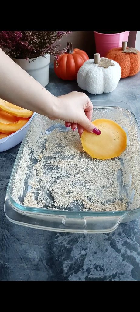 Réalisation d'une première couche de courge