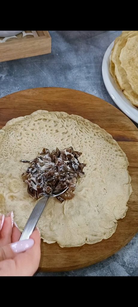 Garnir les crêpes