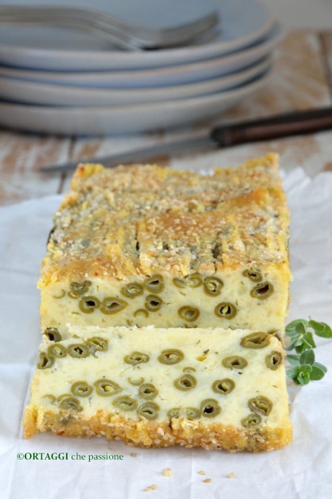 Pain de haricots verts à la génoise