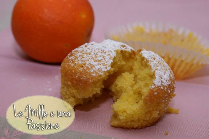 Intérieur du Muffin à l'orange et aux amandes