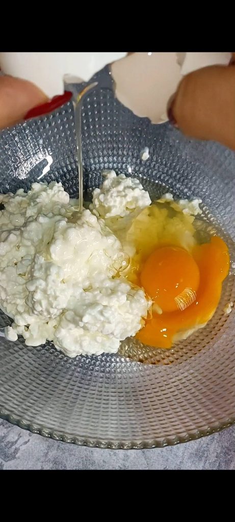 Fromage blanc et œufs
