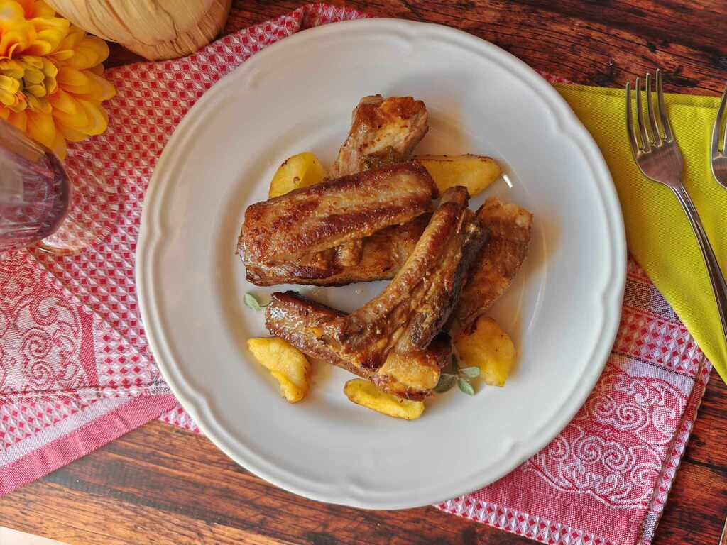 Côtes de porc à la poêle