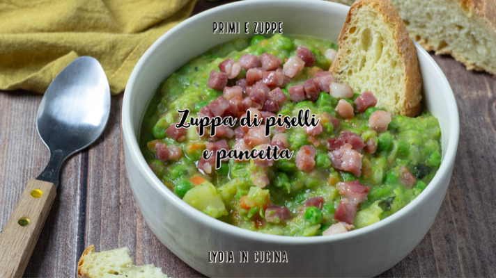 Soupe aux pois et bacon