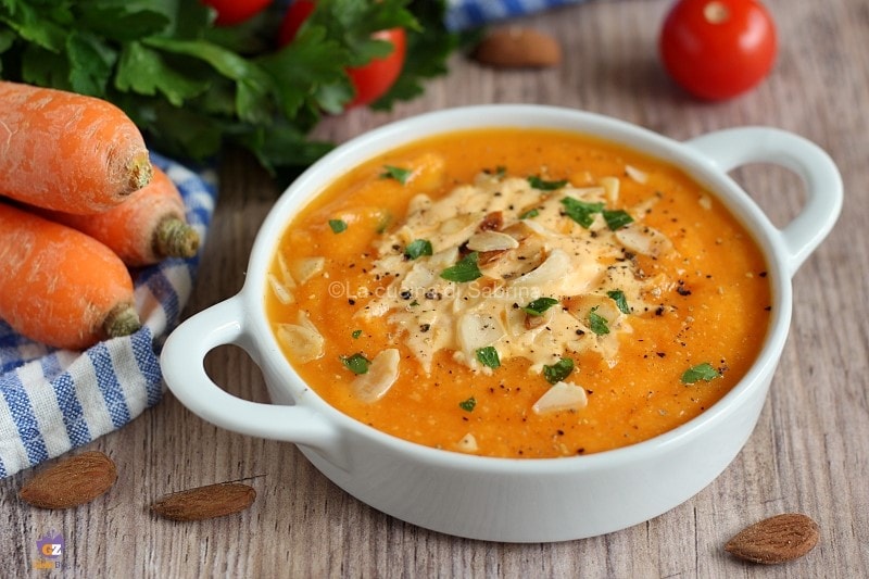 Velouté de carottes bicolore