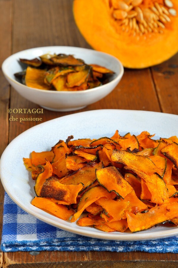 chips de potiron croquantes