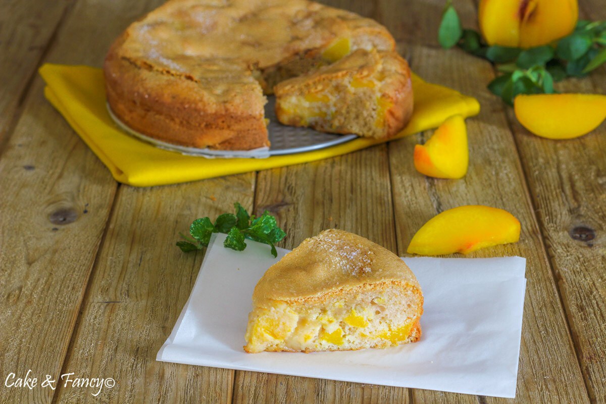 Gâteau aux pêches rapide