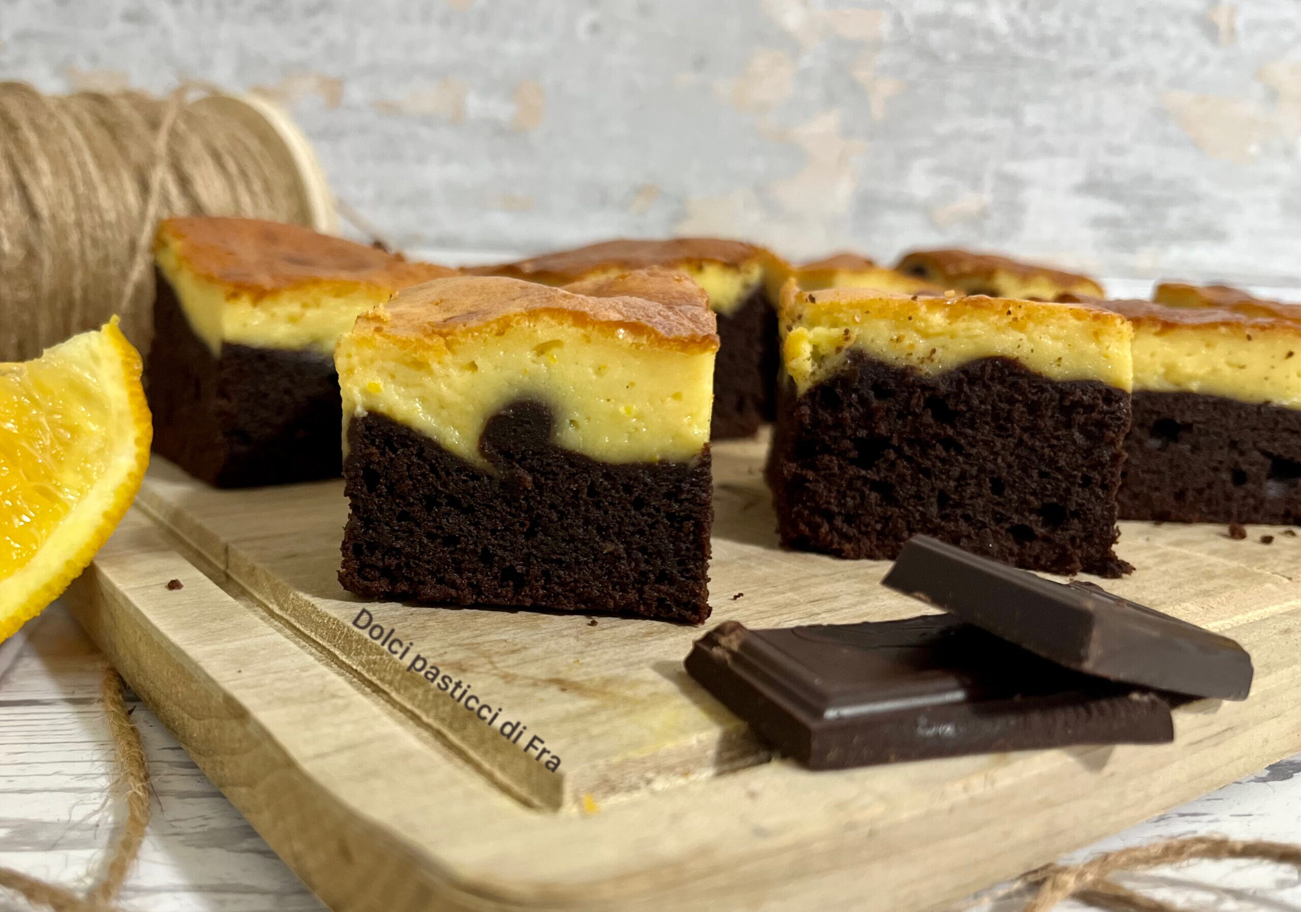 Brownies à l’orange et au chocolat sans gluten