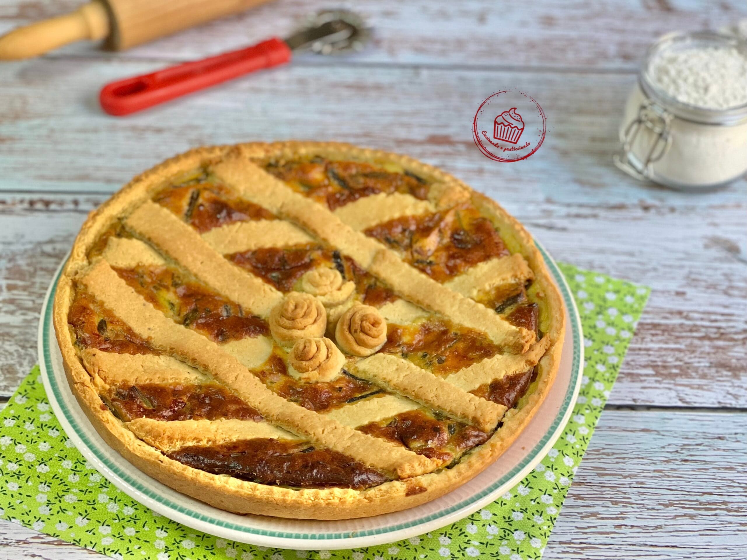 Tarte salée aux asperges