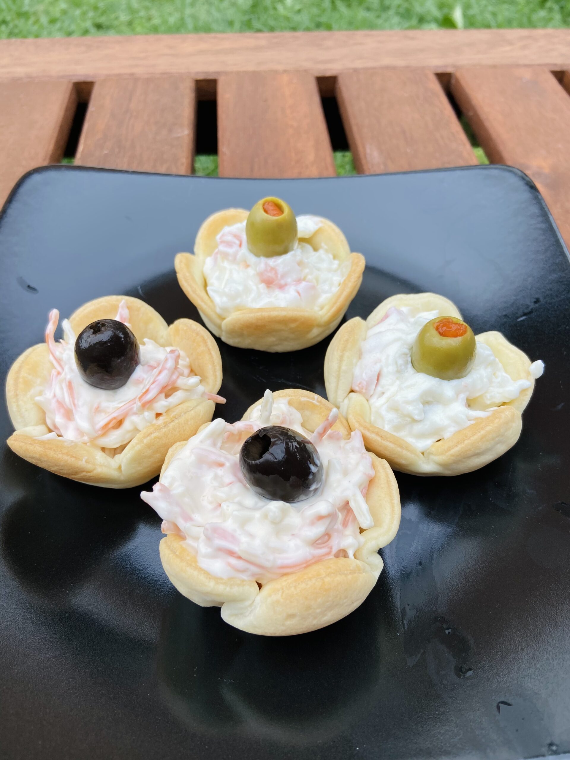 Paniers feuilletés salés