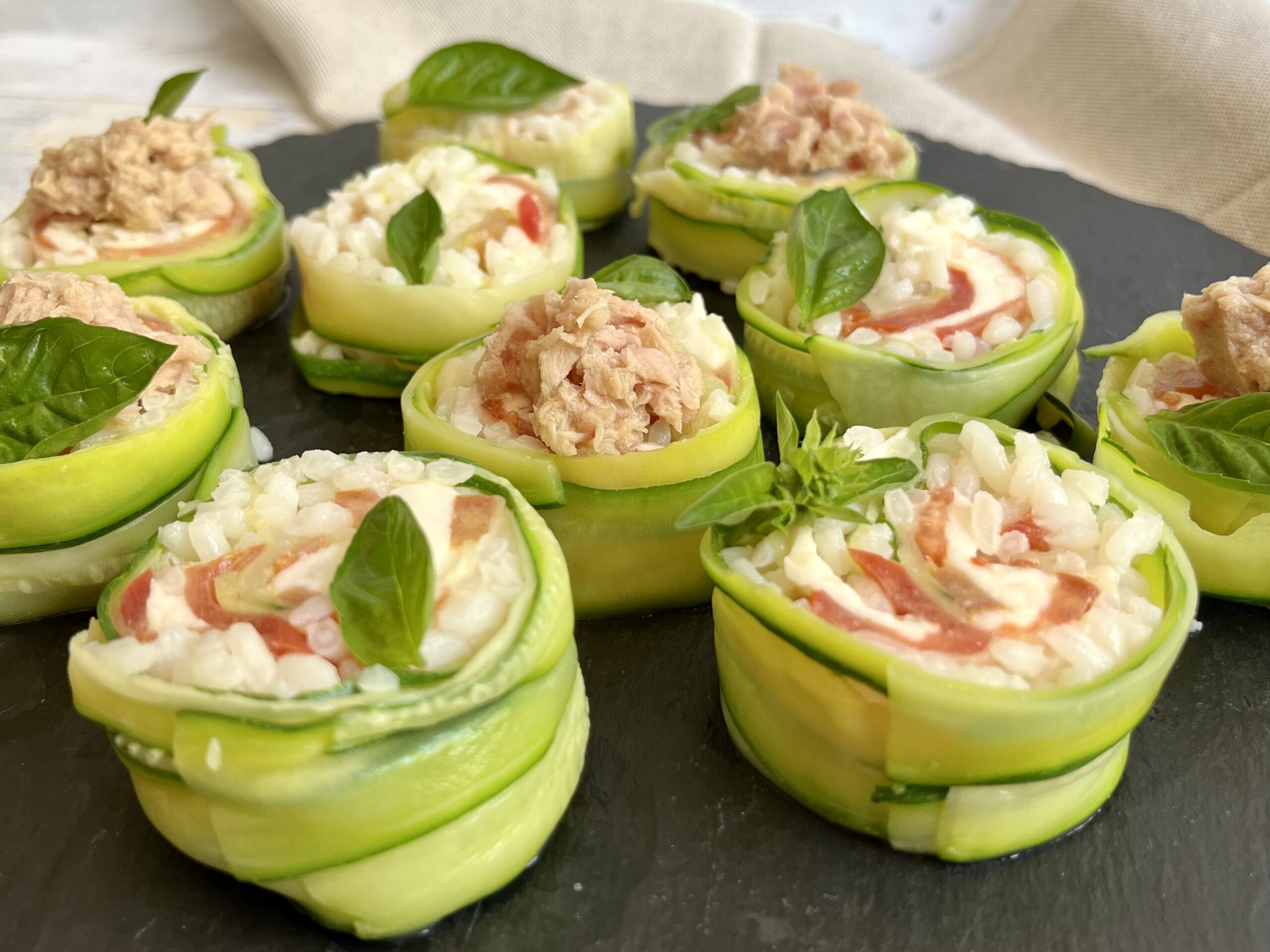 Faux sushi de courgettes
